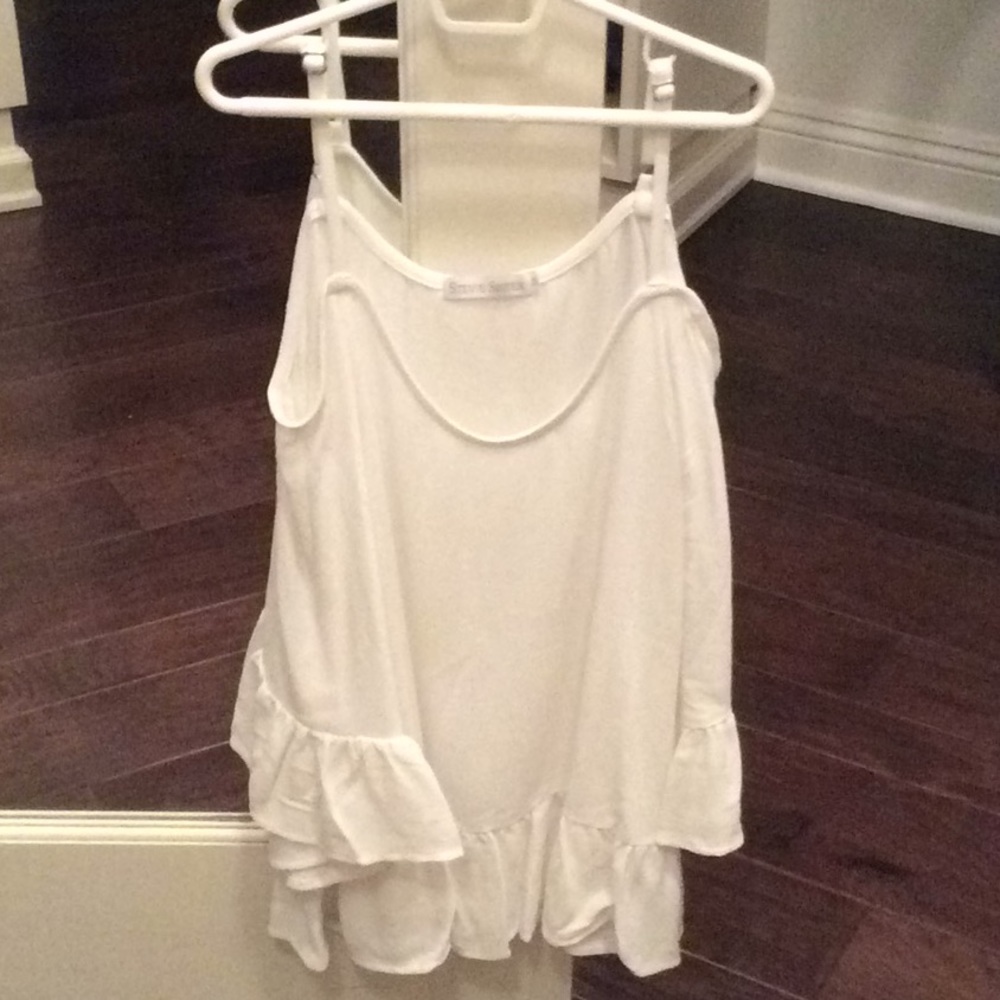 Stevie Sister ruffled cold shoulder top
